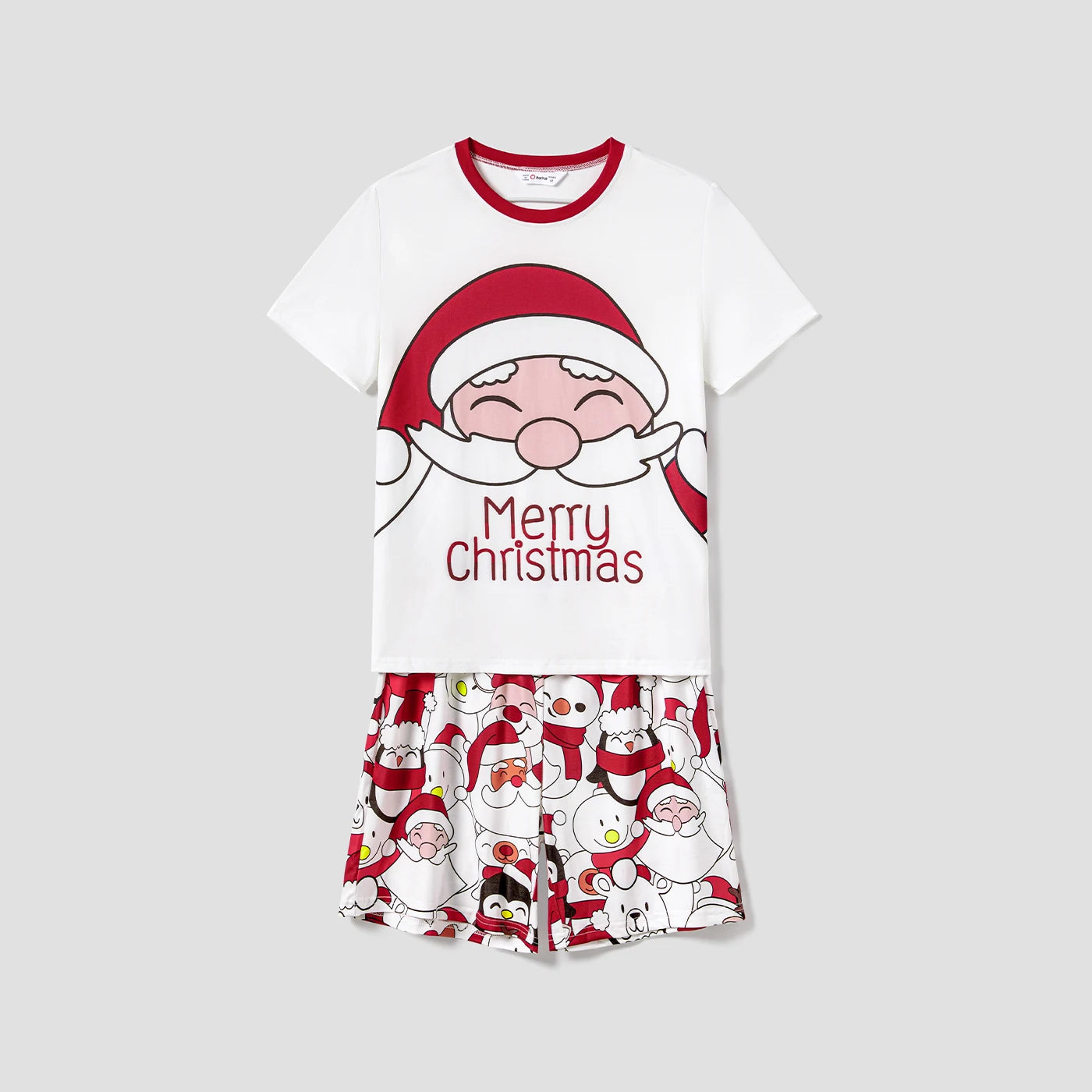 Merry Christmas Santa Print Pyjama Set