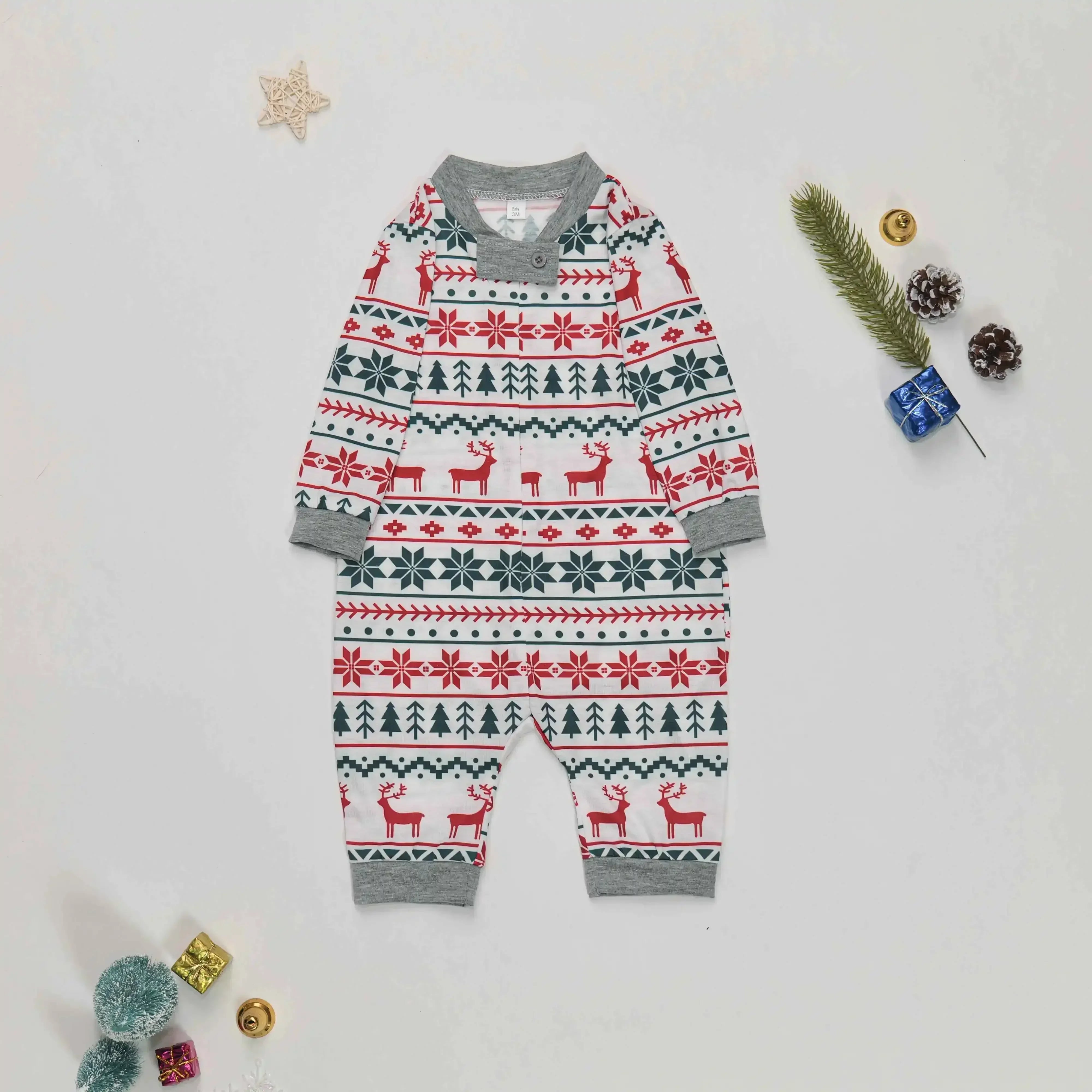 Festive Reindeer & Snowflake Pyjama Set