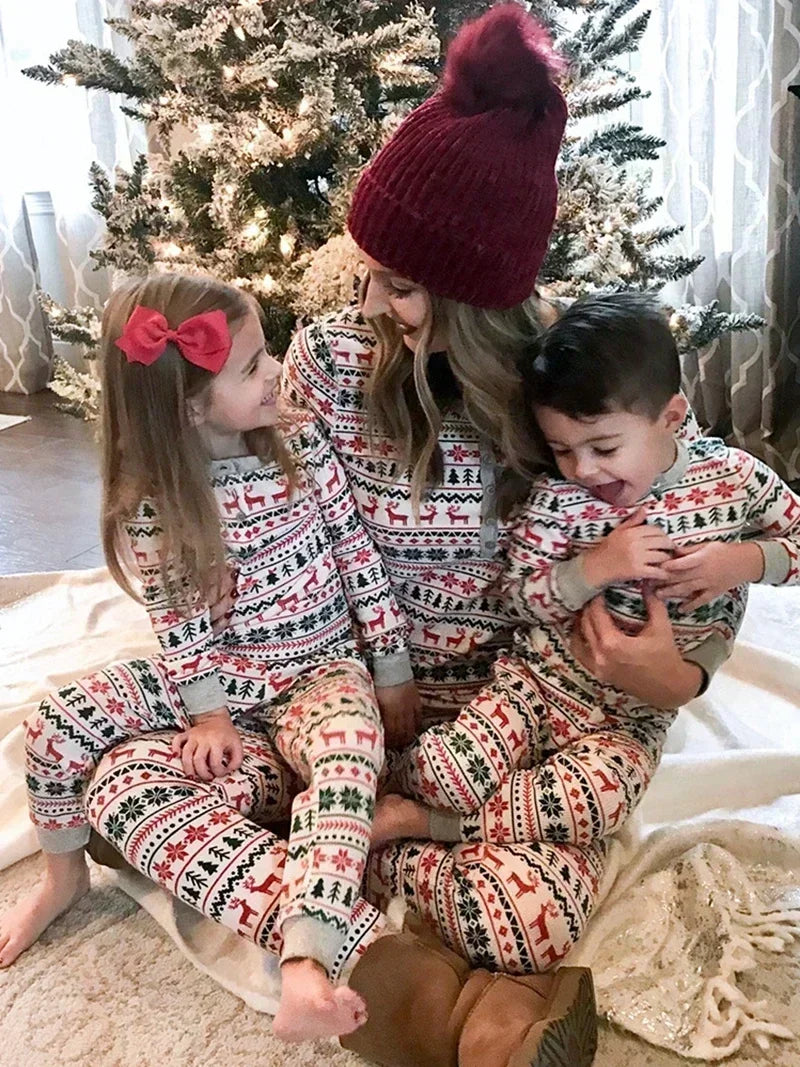 Festive Reindeer & Snowflake Pyjama Set