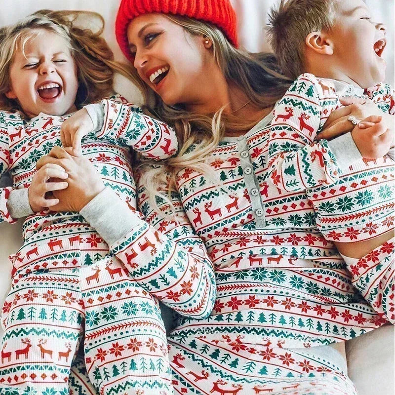 Festive Reindeer & Snowflake Pyjama Set