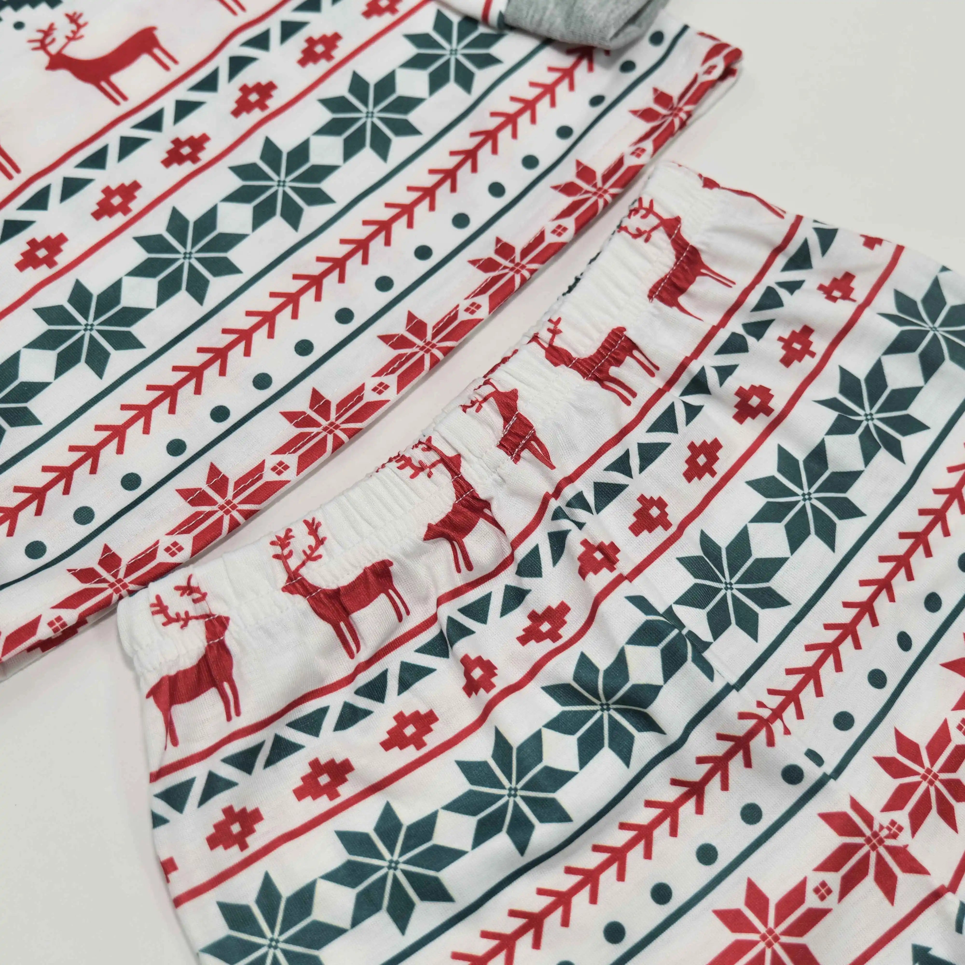 Festive Reindeer & Snowflake Pyjama Set