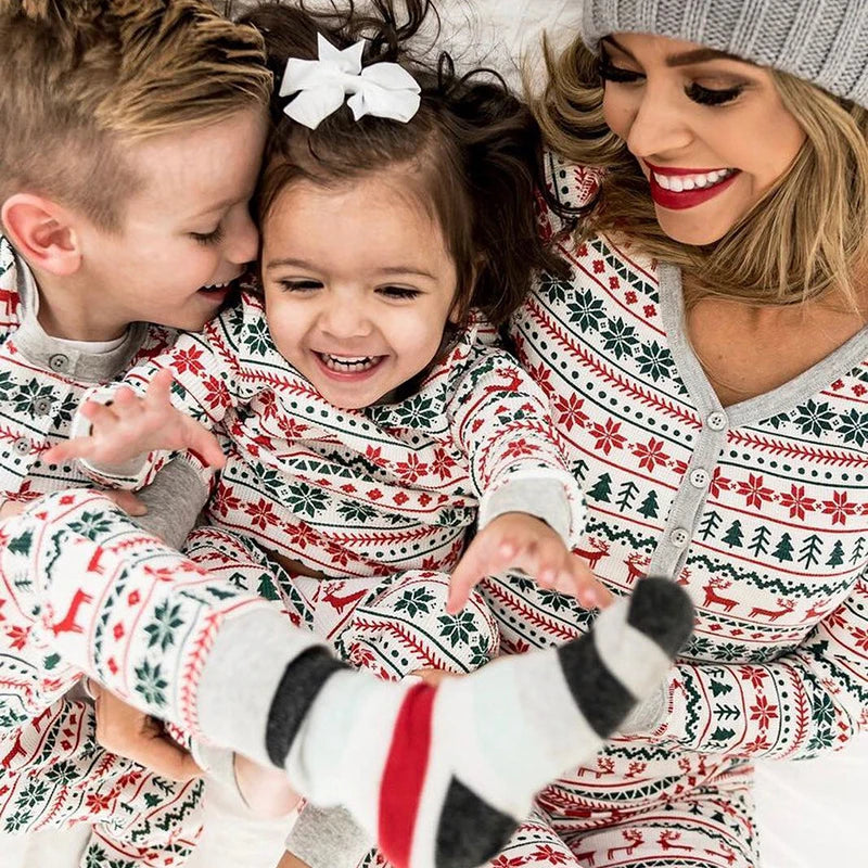 Festive Reindeer & Snowflake Pyjama Set
