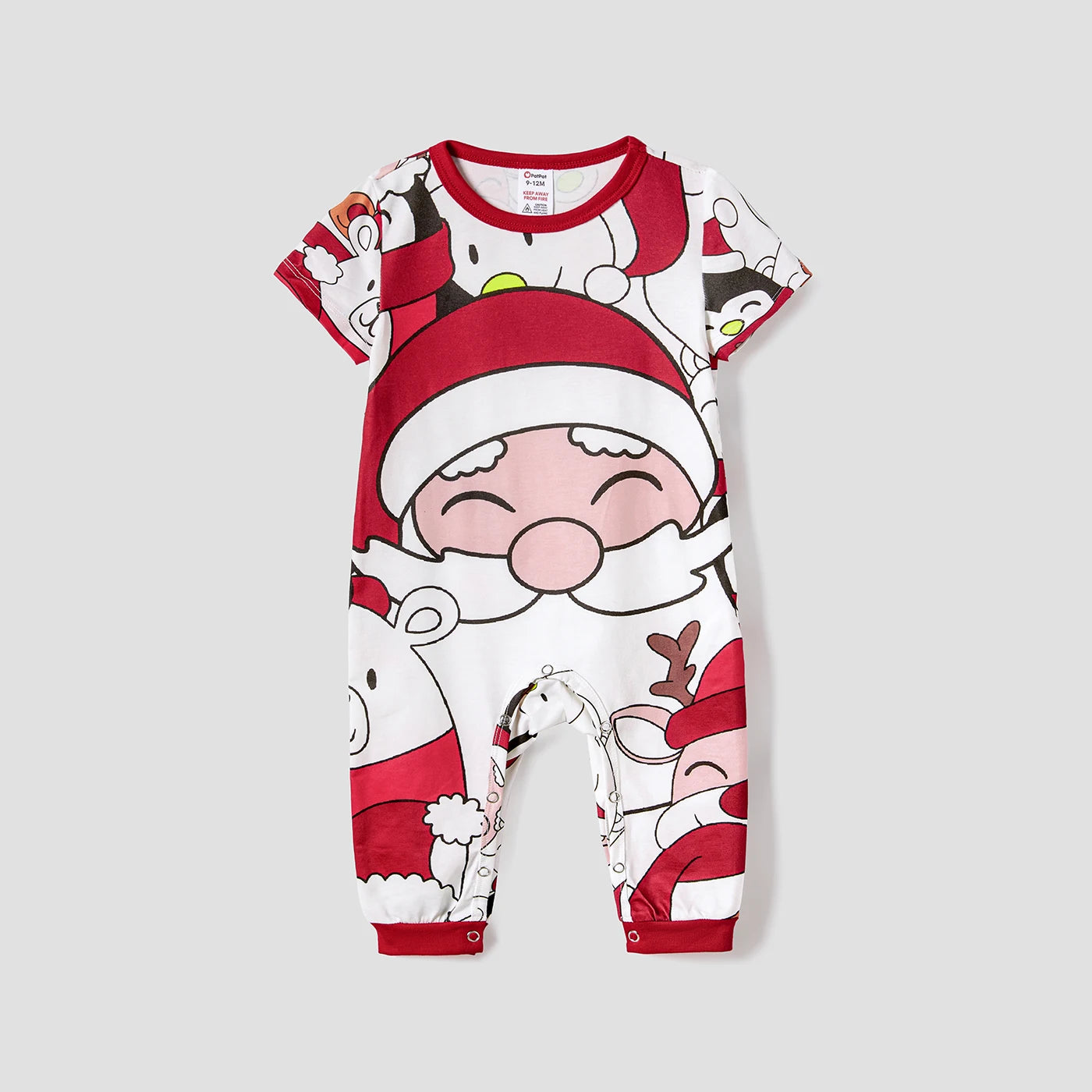 Merry Christmas Santa Print Pyjama Set